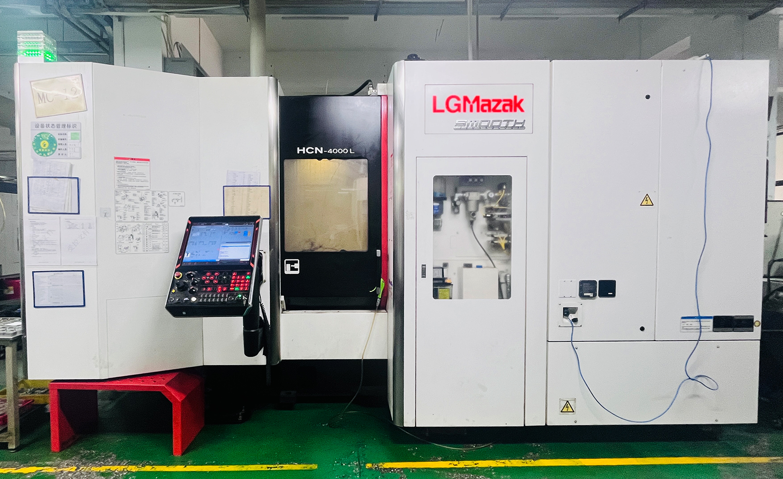 LGMAZAK HCN4000 4-Axis Horizontal Machining Center with Dual Pallet Changer & TSC